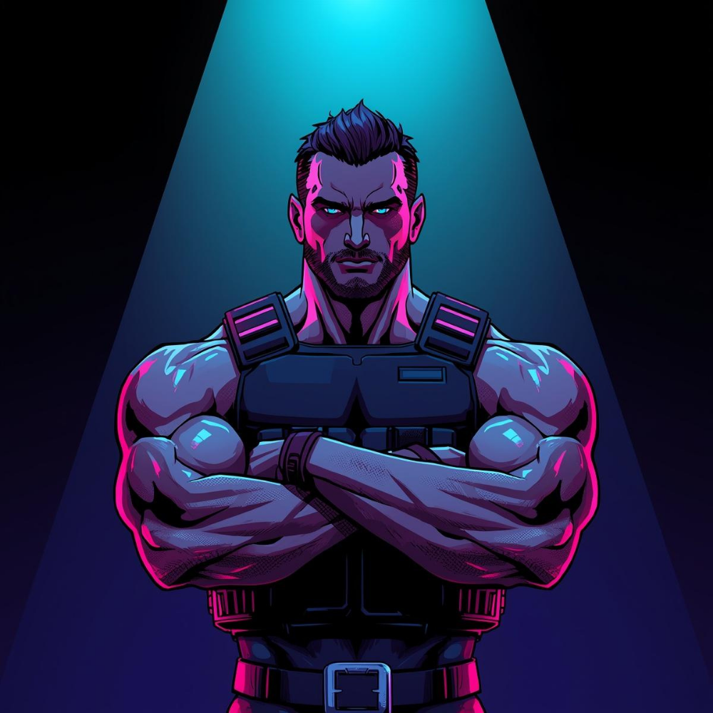 Spotlight tier — GUY portrait.